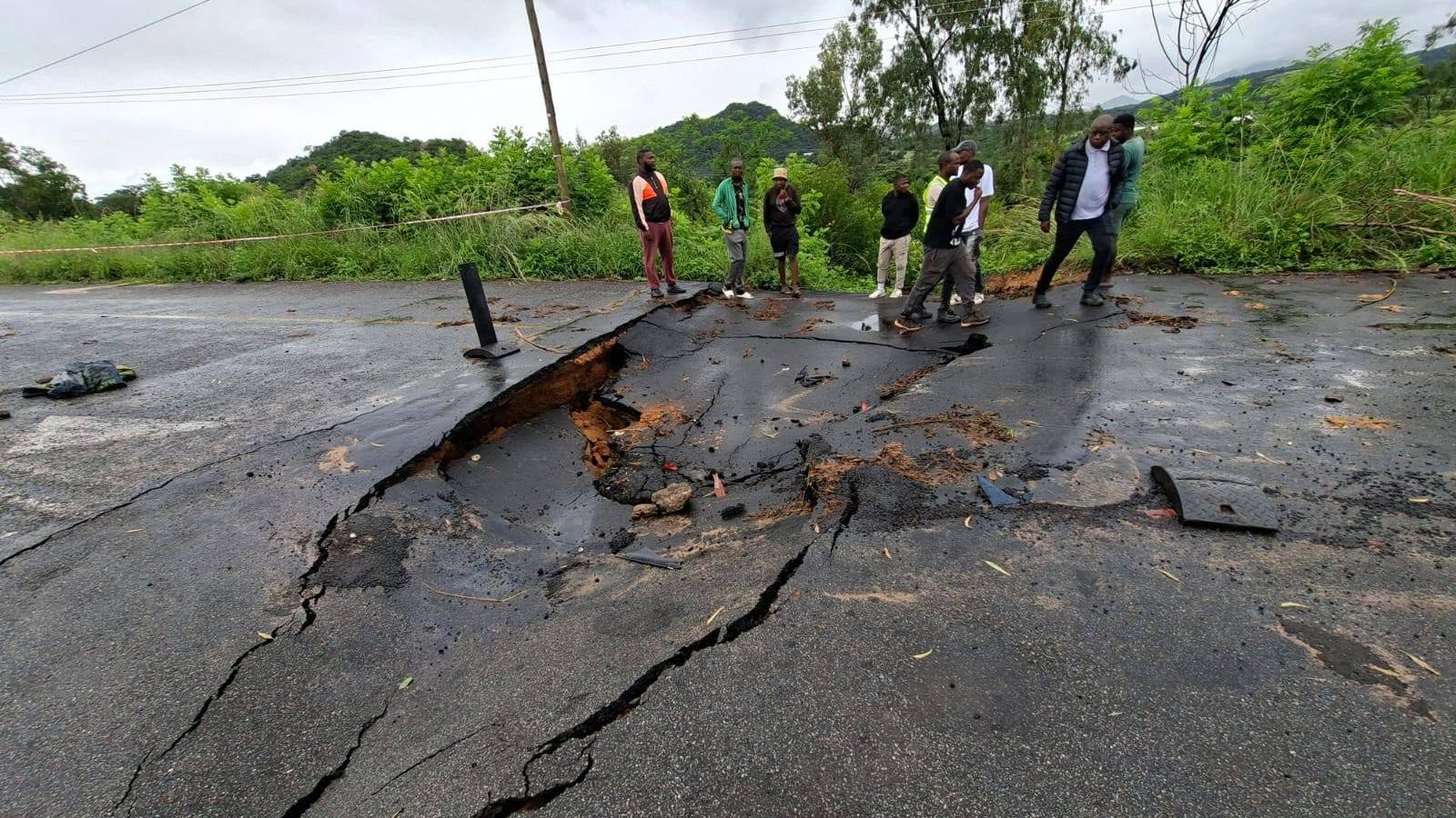 The roads in one South African province are so bad that people use